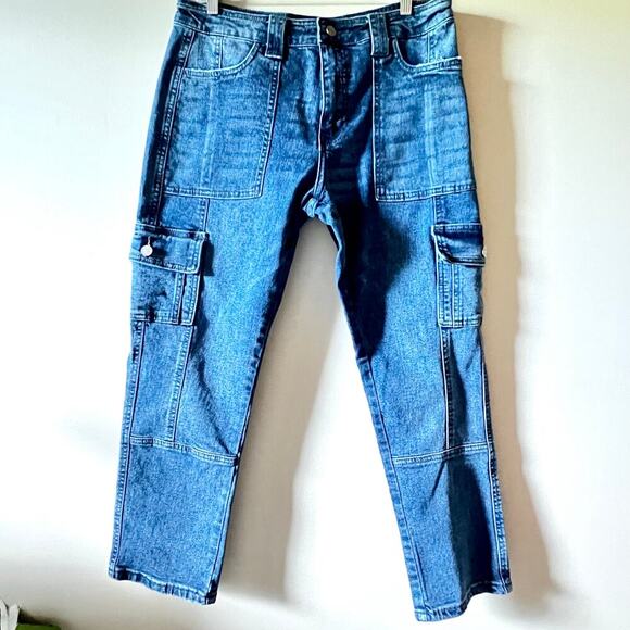 Kancan High rise cargo jeans size 11 - Picture 2 of 7